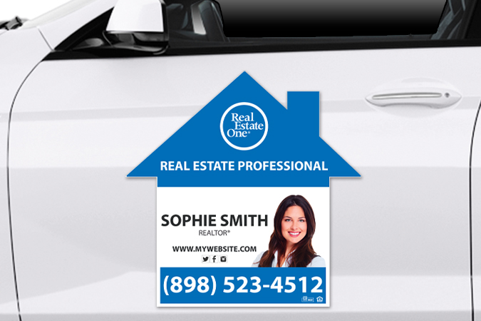 Real Estate One Car Magnets