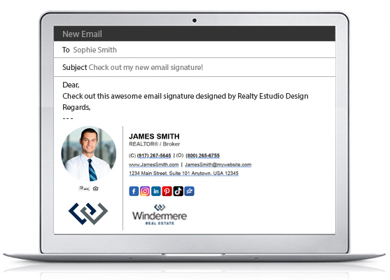 Windermere Real Estate HTML Email Signatures | Windermere Real Estate Clickable Email Signatures, Windermere HTML Signatures