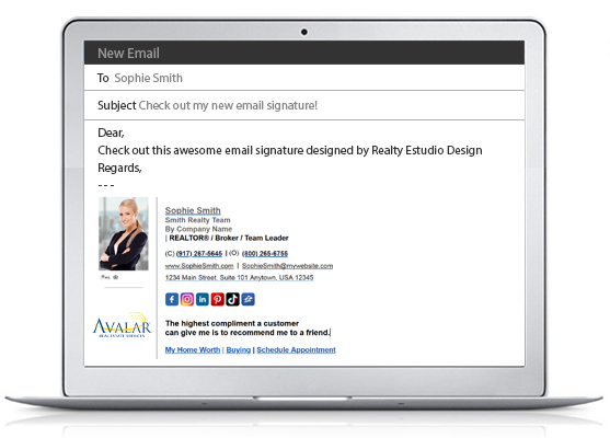 Avalar HTML Email Signatures | Avalar Clickable Email Signatures, Avalar HTML Signatures, Avalar Clickable Signatures, Avalar HTML Signature Templates