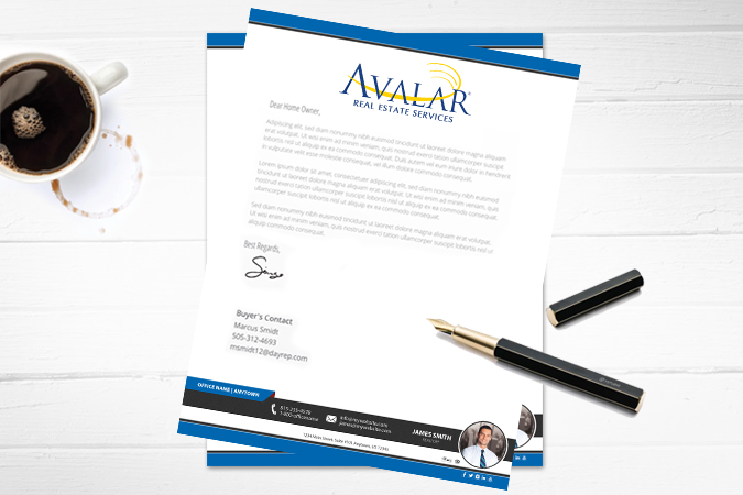 Avalar Real Estate Letterheads