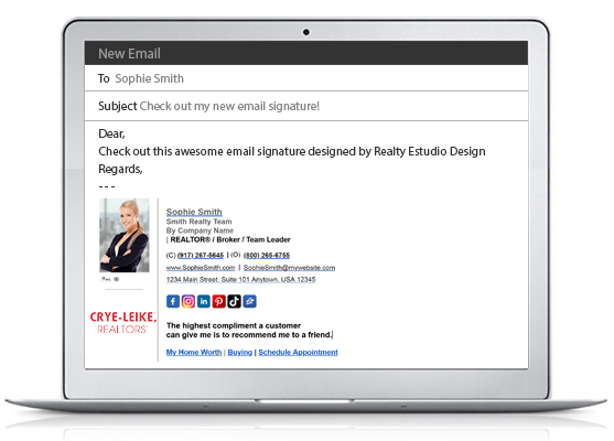 Crye-Leike Realtors HTML Email Signatures | Crye-Leike Realtors Clickable Email Signatures, Crye-Leike HTML Signatures | Crye-Leike Clickable Signatures