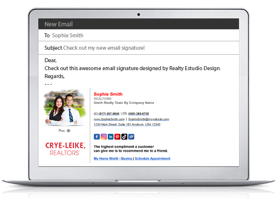 Crye-Leike Realtors HTML Email Signatures | Crye-Leike Realtors Clickable Email Signatures, Crye-Leike HTML Signatures | Crye-Leike Clickable Signatures