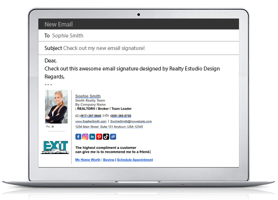 Exit Realty HTML Email Signatures | Exit Realty Clickable Email Signatures, Exit Realty HTML Signatures | Exit Realty Clickable Signatures