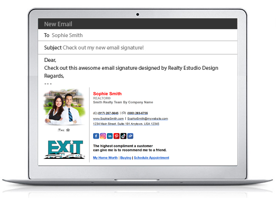 Exit Realty HTML Email Signatures | Exit Realty Clickable Email Signatures, Exit Realty HTML Signatures | Exit Realty Clickable Signatures