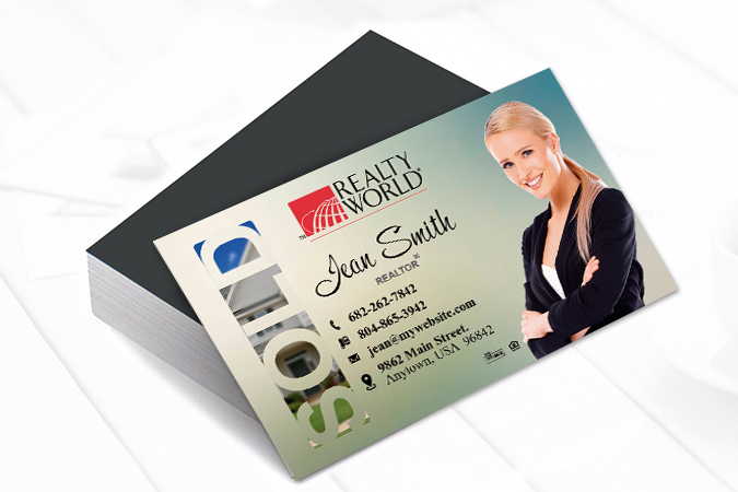Realty World Magnetic Business Cards