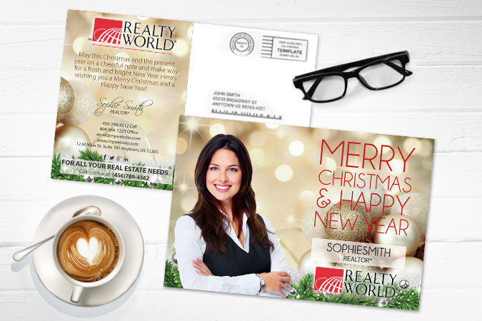 Realty World Holiday Postcards