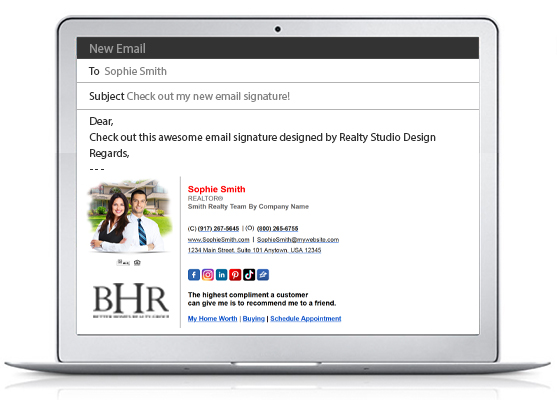 Better Homes Realty HTML Email Signatures | Better Homes Realty Clickable Email Signatures, Better Homes Realty HTML Signatures