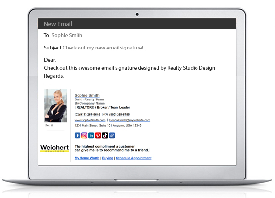 Weichert Realtors HTML Email Signatures | Weichert Realtors Clickable Email Signatures, Weichert Realtors HTML Email Signature Templates