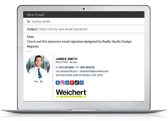 Weichert Realtors HTML Email Signatures | Weichert Realtors Clickable Email Signatures, Weichert Realtors HTML Email Signature Templates