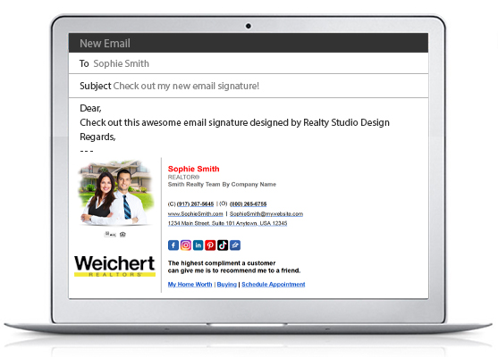 Weichert Realtors HTML Email Signatures | Weichert Realtors Clickable Email Signatures, Weichert Realtors HTML Email Signature Templates