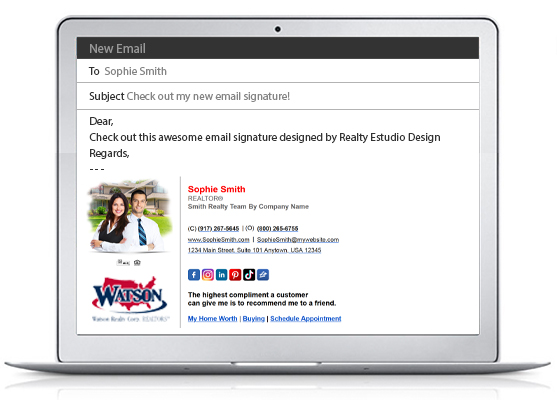 Watson Realty HTML Email Signatures | Watson Realty Clickable Email Signatures, Watson Realty HTML Signatures | Watson Realty Clickable Signatures