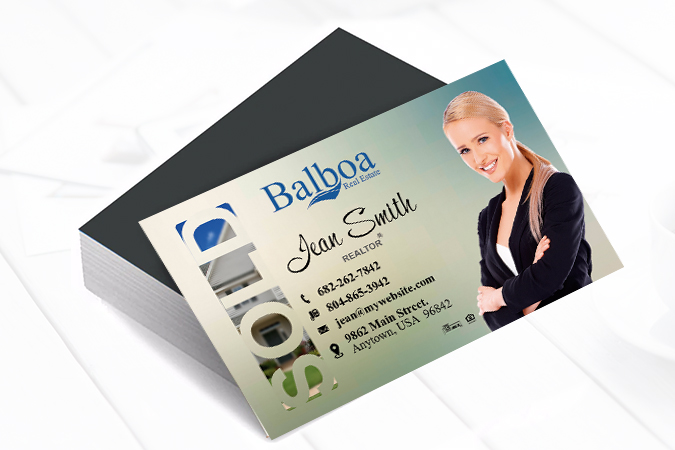 Balboa Real Estate Magnetic Business Cards