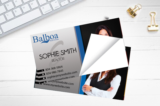 Balboa Real Estate Business Card Stickers