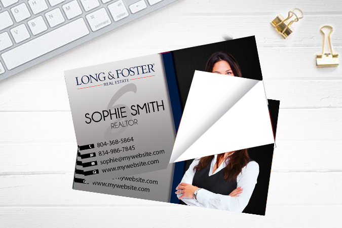 Long & Foster Business Card Stickers