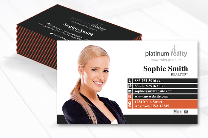 Platinum Realty Business Cards